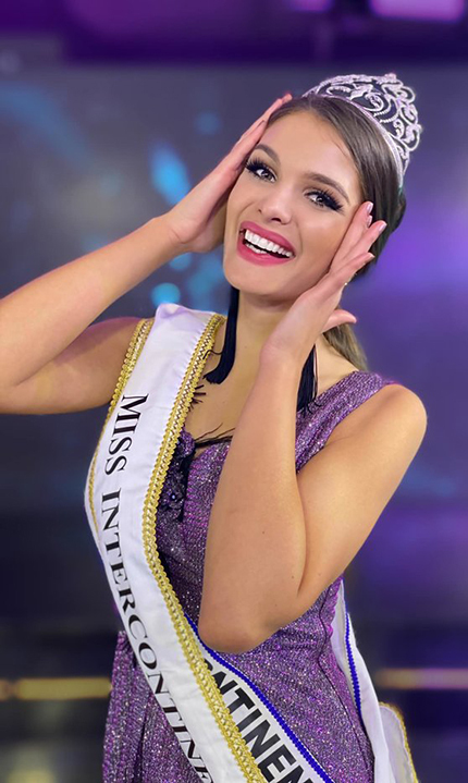 Fanni Miko trong đêm chung kết Miss Intercontinental. Ảnh: MI.