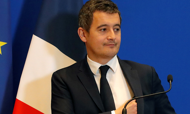Bộ trưởng Hiện đại hoá Nhà nước và Ngân sách Pháp Gerald Darmanin tại một sự kiện ở Paris ngày 4/2. Ảnh: Reuters.