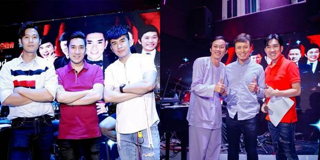Quang Hà cùng các nghệ sĩ nổi tiếng tập luyện cho đêm liveshow.