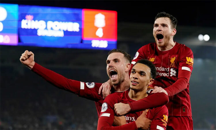 Liverpool quá mạnh so với Leicester. Ảnh: Reuters