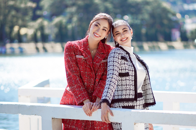 Lương Thùy Linh, Megan Young dạo Đà Lạt