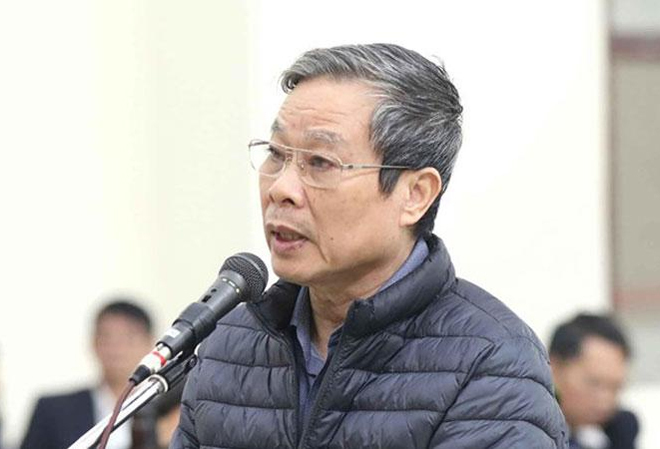 Ông Nguyễn Bắc Son trong phiên tòa ngày 18/12. Ảnh: TTXVN