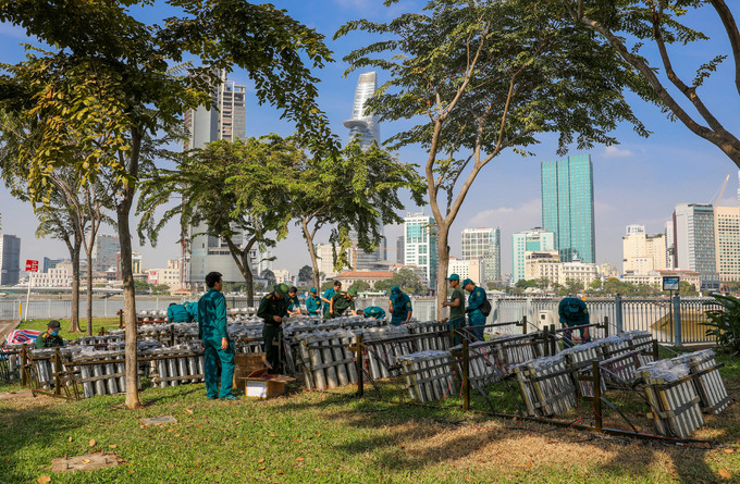 'Trận địa' pháo hoa đón năm mới