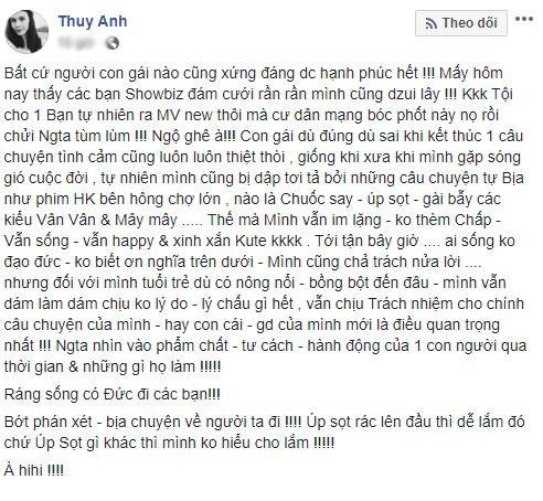 Status của Thụy Anh