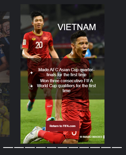 Việt Nam vào top 12 đội bóng gây bất ngờ nhất trong năm 2019.