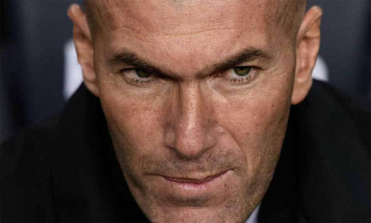 Zidane tiếc vì không có đủ ba điểm. Ảnh: AFP