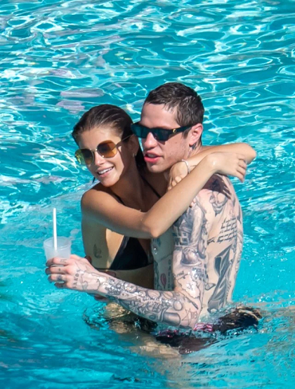 Kaia Gerber và Pete Davidson thời còn bên nhau. Ảnh: Splash.