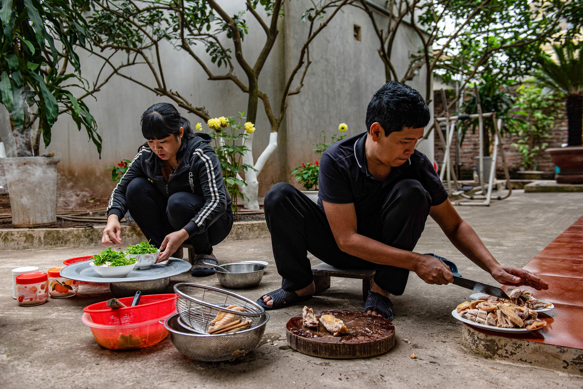 Lễ cúng ông Táo của một gia đình Hà Nội