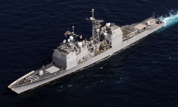 Tàu tuần dương USS Shiloh trên Thái Bình Dương năm 2010. Ảnh: US Navy.