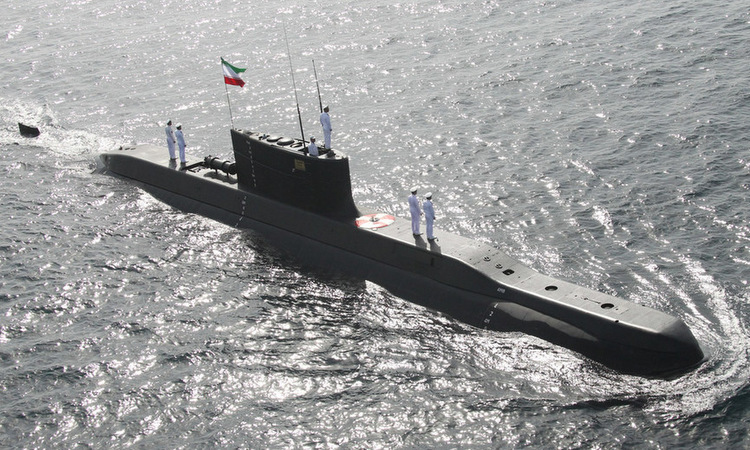 Tàu ngầm cỡ nhỏ của Iran sau một cuộc tập trận hồi tháng 2/2019. Ảnh: Fars News.