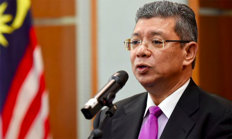 Ngoại trưởng Saifuddin Abdullah phát biểu tại một sự kiện ở Putrajaya, Malaysia tháng 1/2019. Ảnh: AP.