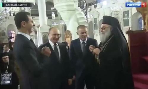 Putin, Assad châm chọc Trump