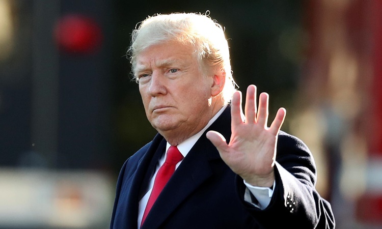 Tổng thống Mỹ Donald Trump tại Nhà Trắng hồi tháng 10/2018. Ảnh: Reuters.