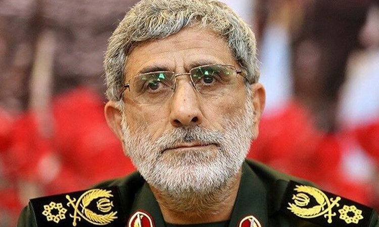 Esmail Qaani, tư lệnh lực lượng đặc nhiệm Quds của Vệ binh Cách mạng Iran. Ảnh: AP.
