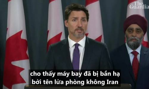 Thủ tướng Canada: Tên lửa Iran bắn hạ máy bay Ukraine