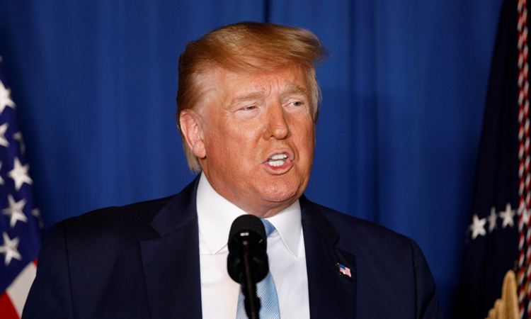 Tổng thống Mỹ Donald Trump phát biểu tại Florida hôm 3/1 sau cuộc không kích giết chết tướng Iran Qassem Soleimani. Ảnh: Reuters.