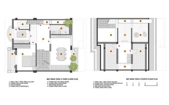 Ngôi nhà như khu vui chơi cho ba đứa con
