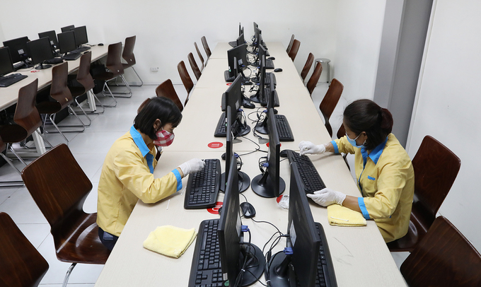 Trường học tổng vệ sinh phòng Covid-19