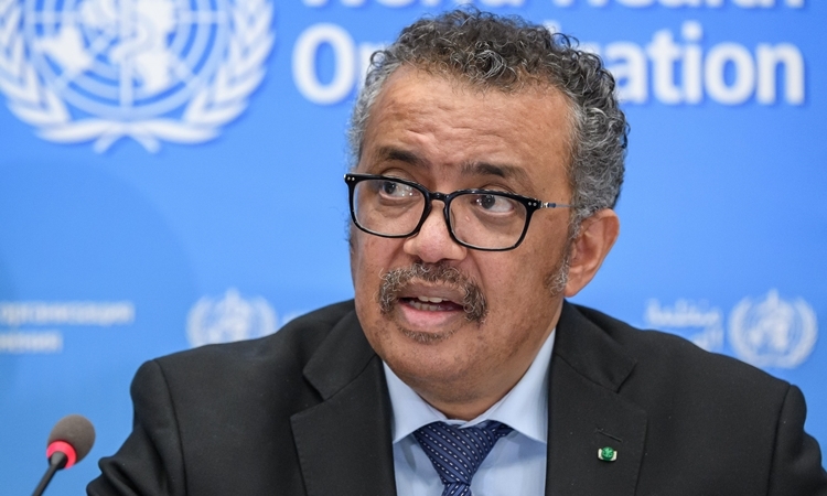 Tổng giám đốc Tedros Adhanom Ghebreyesus tại Thụy Sĩ ngày 24/2. Ảnh: AFP.