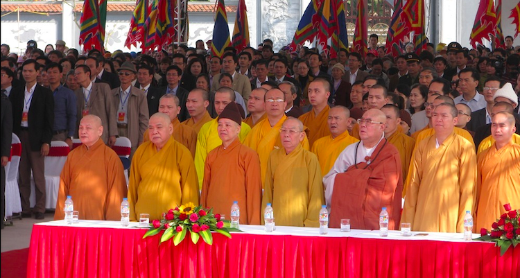 Lễ khai hội xuân Yên Tử năm 2017. Ảnh: Minh Cương