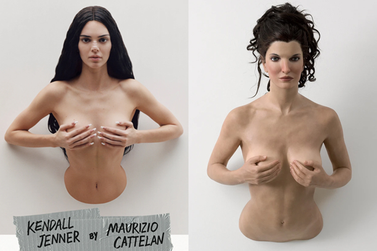 Kendall Jenner hóa thân thành tác phẩm Stephanie của Maurizio Cattelan