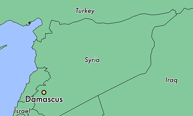 Vị trí thủ đô Damascus của Syria. Đồ họa: World Atlas.
