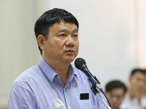 Ông Đinh La Thăng trong lần ra tòa tại Hà Nội năm 2018. Ảnh: TTXVN.
