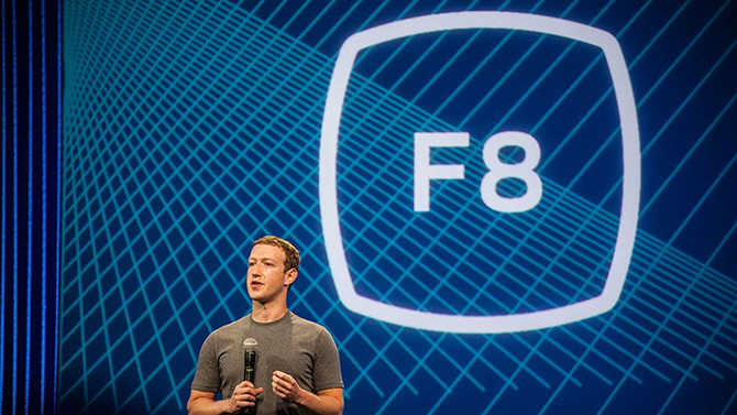 CEO Facebook Mark Zuckerberg tại Hội nghị F8 năm ngoái.