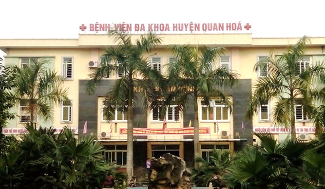 Bệnh viện Đa khoa Quan Hoá nơi xảy ra vụ việc. Ảnh: Lam Sơn.