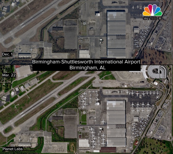 Kinh tế Mỹ ngưng trệ nhìn từ trên cao