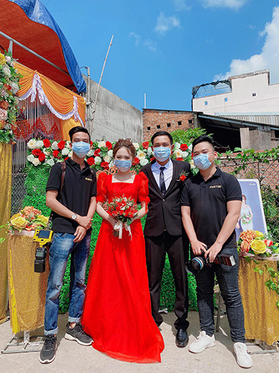 Một đám cưới tổ chức ngày 2/2 ở thị xã An Nhơn, tỉnh Bình Định. Ảnh: Hà Nhân.