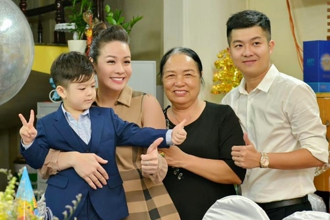 Nhật Kim Anh cùng chồng cũ tổ chức sinh nhật cho con trai vào tháng 9/2019.
