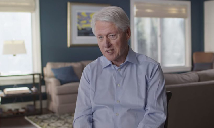 Bill Clinton trong phim tài liệu Hillary. Ảnh: Hulu.