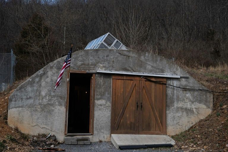 Một boongke của Fortitude Ranch ở Mathias, bang West Virginia, Mỹ. Ảnh: AFP