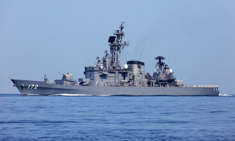 JS Shimakaze trên Thái Bình Dương hồi năm 2019. Ảnh: Flickr/Enuarl.