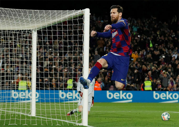 Bàn của Messi đủ để Barca có ba điểm.