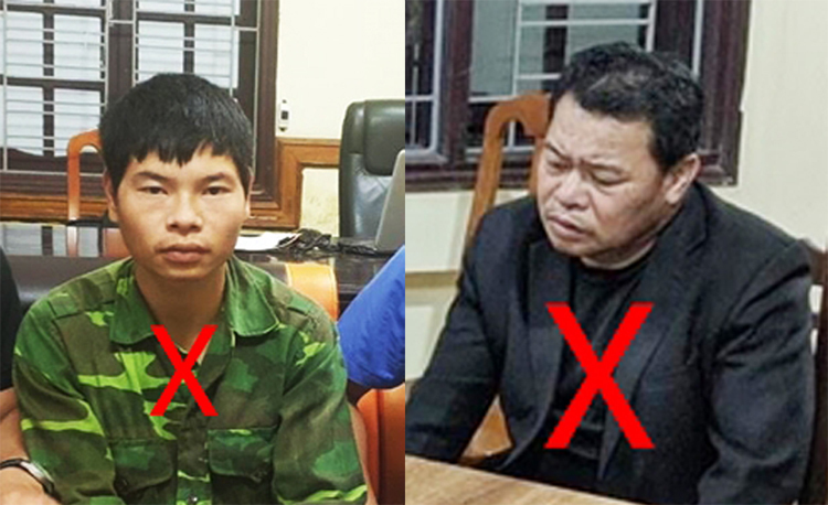 Việt (phải) và Hà tại cơ quan điều tra. Ảnh: Trần Linh.