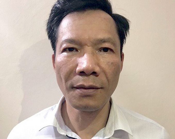 Bị can Vũ Quang Tâm tại cơ quan điều tra. Ảnh: Bộ Công an