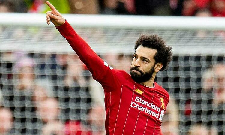 Salah tỏa sáng giúp Liverpool lập kỷ lục. Ảnh: EPA.
