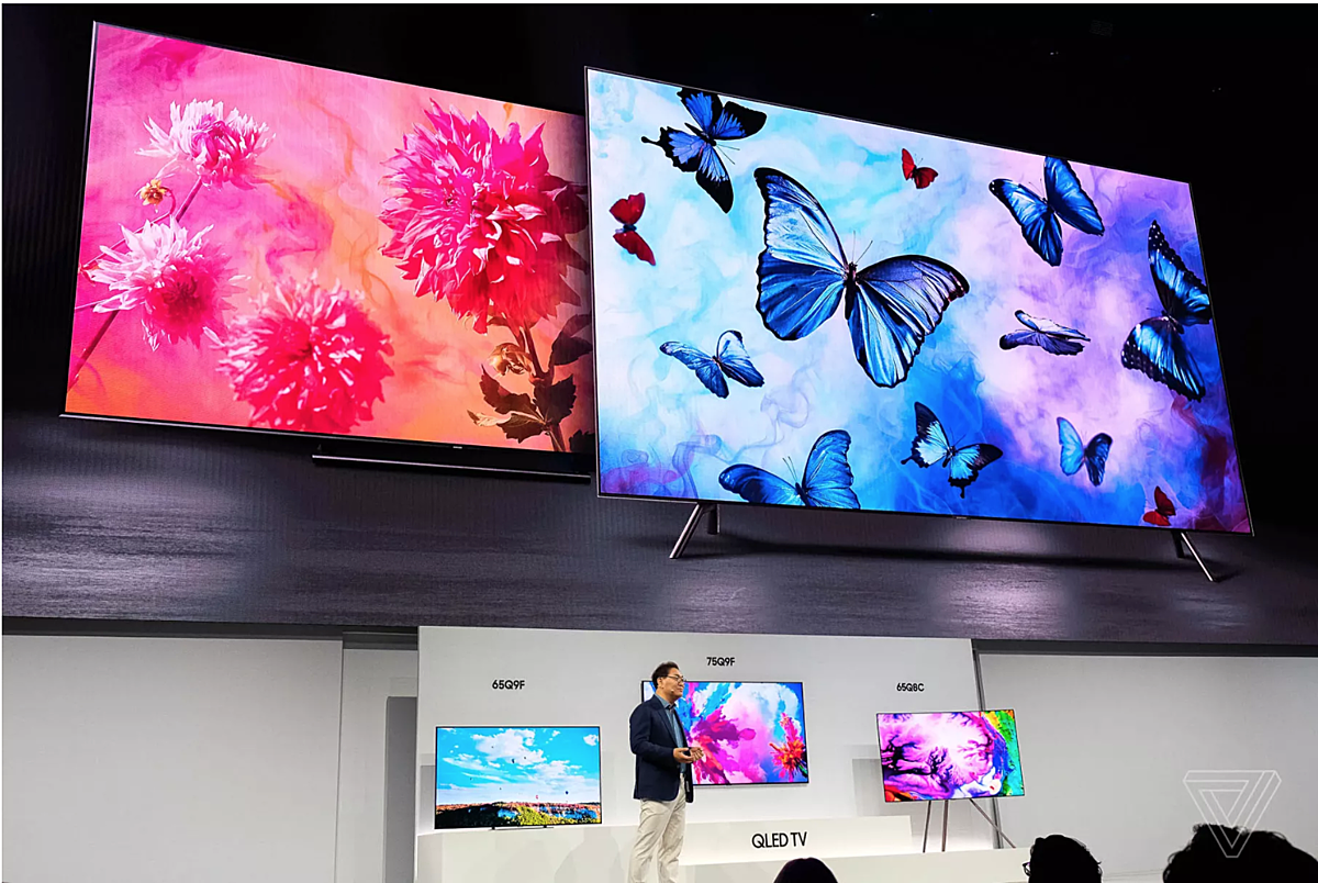 Samsung từ bỏ màn hình LCD và đặt cược vào màn hình chấm lượng tử. Ảnh: The Verge.