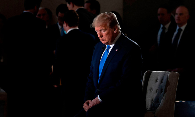 Tổng thống Donald Trump trong cuộc phỏng vấn với Fox News tại thủ đô Washington, hôm 3/5. Ảnh: AFP.