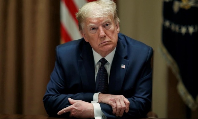 Tổng thống Mỹ Donald Trump trong một cuộc họp tại Nhà Trắng ngày 18/5. Ảnh: Reuters.