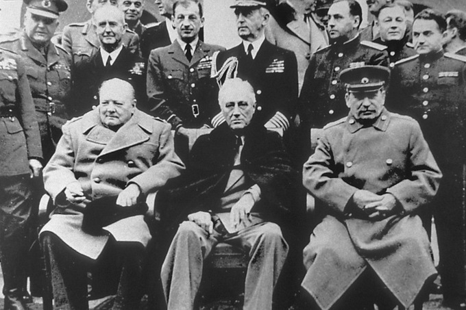 Lãnh đạo Anh, Mỹ và Liên Xô tại hội nghị Yalta. Ảnh: Reuters.