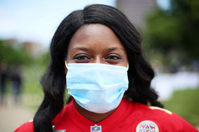 Brianna Baker, giáo viên tiểu học tại thành phố Kansas, bang Missouri, Mỹ. Ảnh: Washington Post.