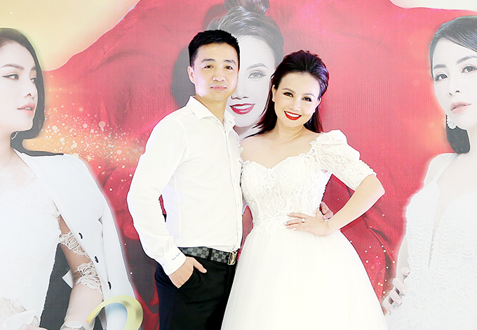 Diễn viên Hoàng Yến và ông xã Cao Thắng tại sự kiện tối 27/9.