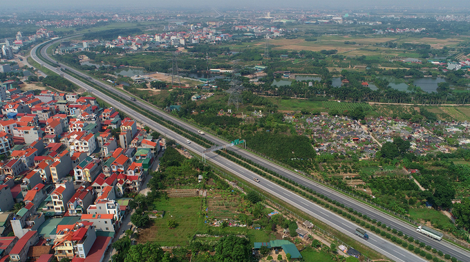 Cao tốc Hà Nội - Thái Nguyên khánh thành năm 2014, dài 63 km, kết nối Hà Nội, Bắc Ninh, Thái Nguyên. Ảnh: Giang Huy