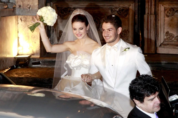 Pato và người vợ đầu Brito trong ngày cưới năm 2009. Ảnh: Sun.