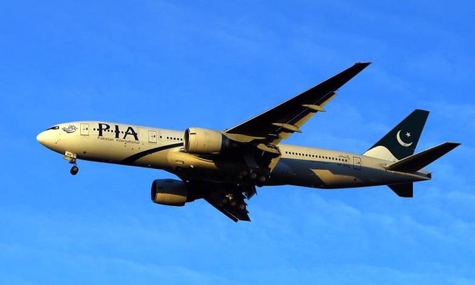Một chiếc Boeing 777 của hãng hàng không PIA. Ảnh: PA.