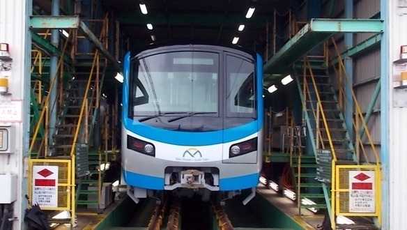 Đầu tàu Metro Số 1 tại nhà máy ở Nhật Bản. Ảnh:MAUR.