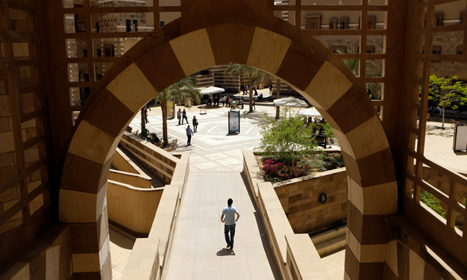 Đại học Mỹ ở thủ đô Cairo, Ai Cập. Ảnh: AP.